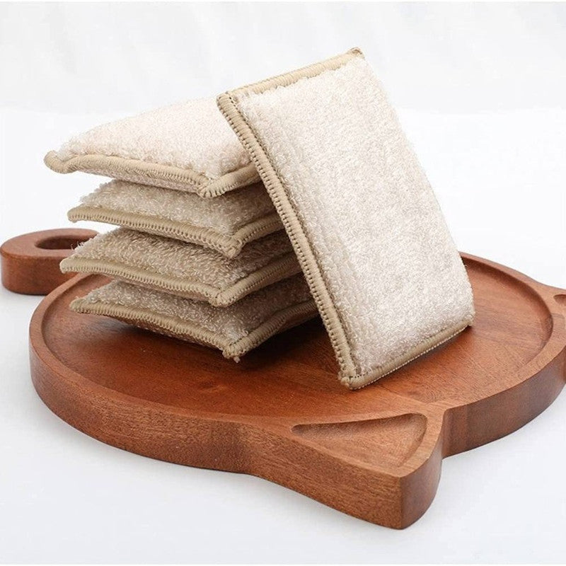 6 Éponges lavable en fibre de bambou
